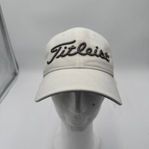 Titleist Golf Hat‎ White Strapback Cap Adjustable Cotton Dad Timiquana Golf Club
